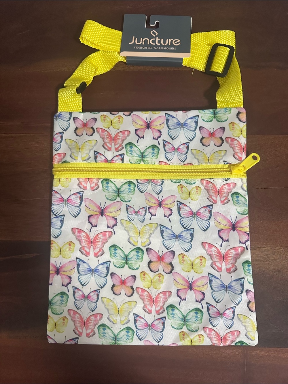 Juncture Butterfly Crossbody Bag in Yellow Strap NWT 9 x 8